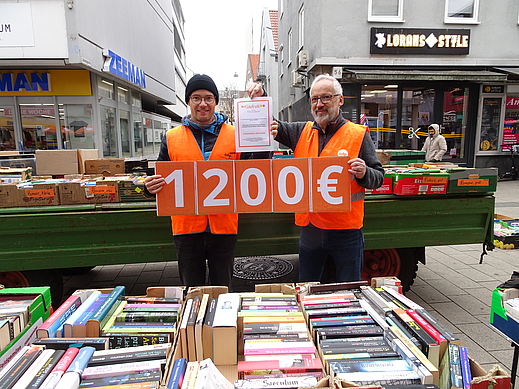 Von Links: Julian Ostfalk und Uli Stein von der ÖDP Heilbronn